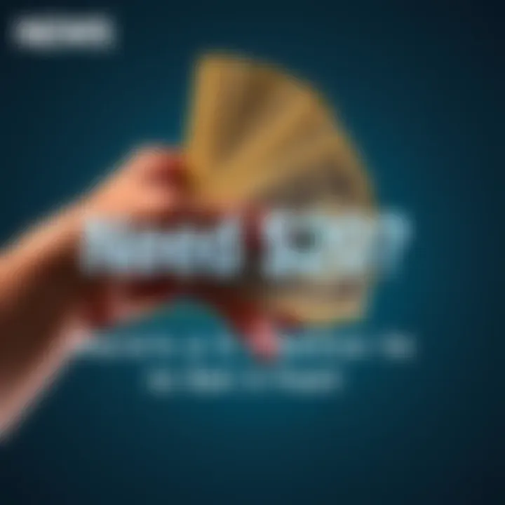 A graphic showing a hand holding cash with a text overlay inviting people to message their state and age for a chance to receive $20.