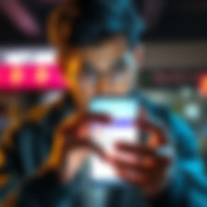 Cash Withdrawal Problem A frustrated person looking at their phone with a pending cash withdrawal notification.