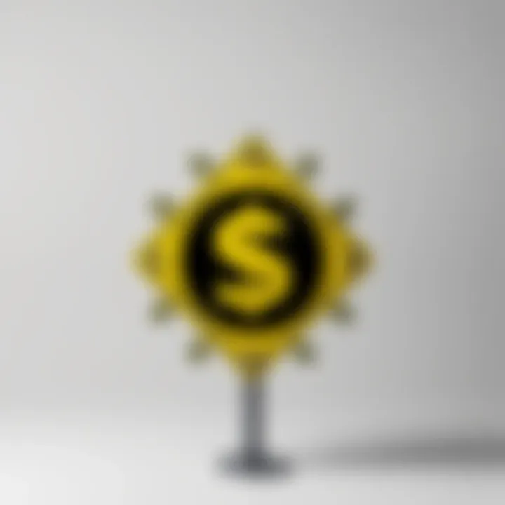 Caution Sign About Investment A caution sign with dollar signs around it, symbolizing investment risks and scams, set against a neutral background.