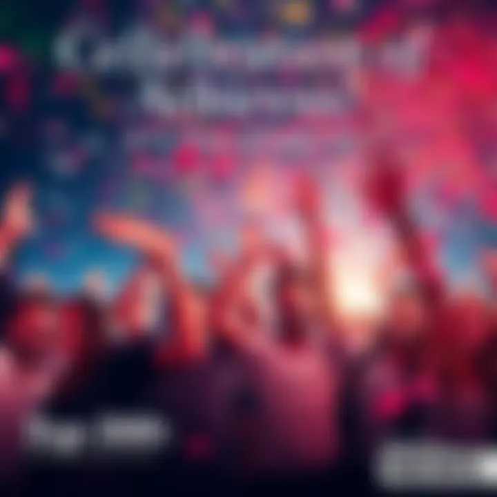 A group of diverse people celebrating their accomplishments with confetti in the air, symbolizing success and growth.