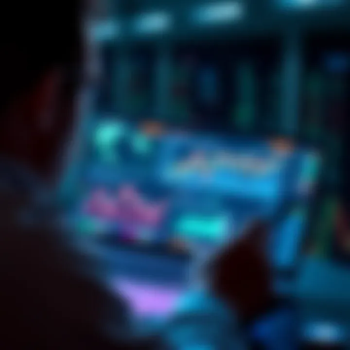 A person analyzing market trends with a laptop and graphs, celebrating the legalization of prediction markets in the US.