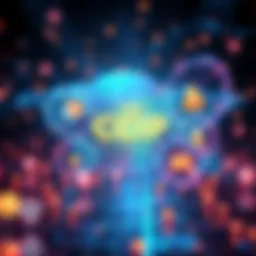 Illustration showing Chainlink's Cross-Chain Interoperability Protocol with AI transforming global finance, depicting digital currency movement and financial networks.