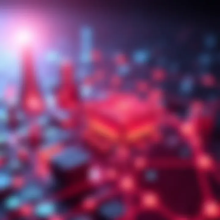 Visual representation of Chainlink acting as a connector between various financial systems and protocols in onchain finance.