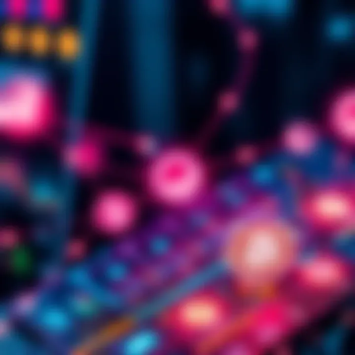 Visual representation of Chainlink connecting various financial applications on a blockchain, symbolizing secure and efficient collaboration.