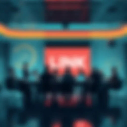 People discussing the role of LINK in Chainlink's operations at a round table