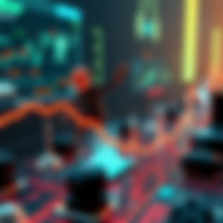 Chainlink Oracle Growth A visual representation of Chainlink's AI oracle services with graphics showing increasing demand, linked assets, and transaction fees.