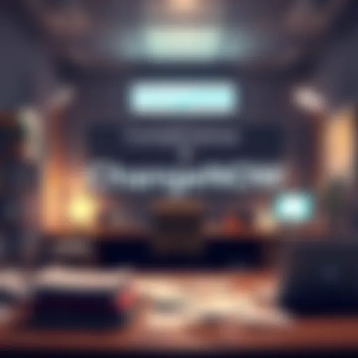 ChangeNOW Compliance office with papers revealing 29,489 USDT held illegally for 627 days. CEO's future at risk as legal actions unfold.