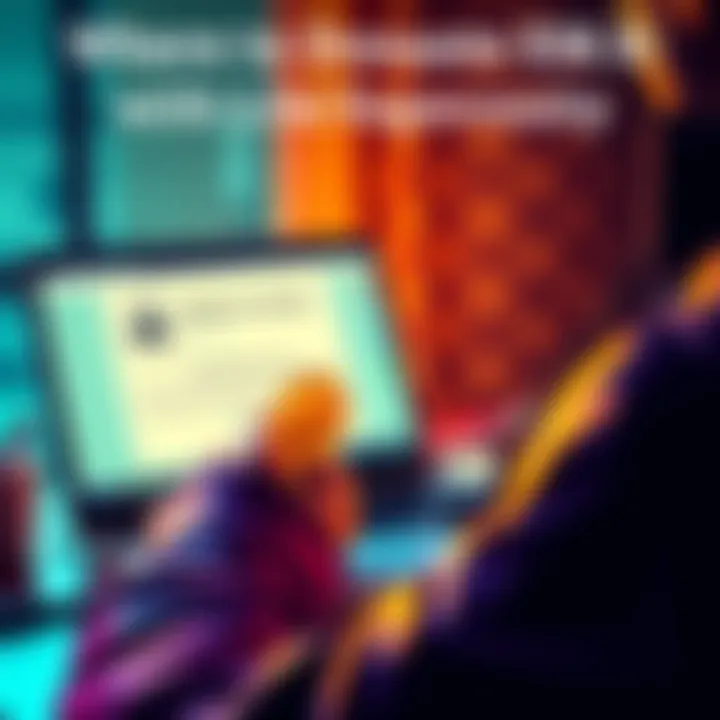 A person donating XMR to a charity online, showing a laptop with donation page and a cryptocurrency wallet