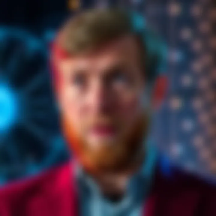 Cardano founder Charles Hoskinson discussing the impact of quantum computing on Bitcoin with a serious expression