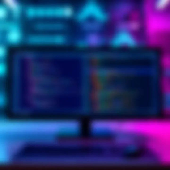 A split-screen showing ChatGPT Work on one side and Claude Cowork on the other, each displaying a coding interface for app development.