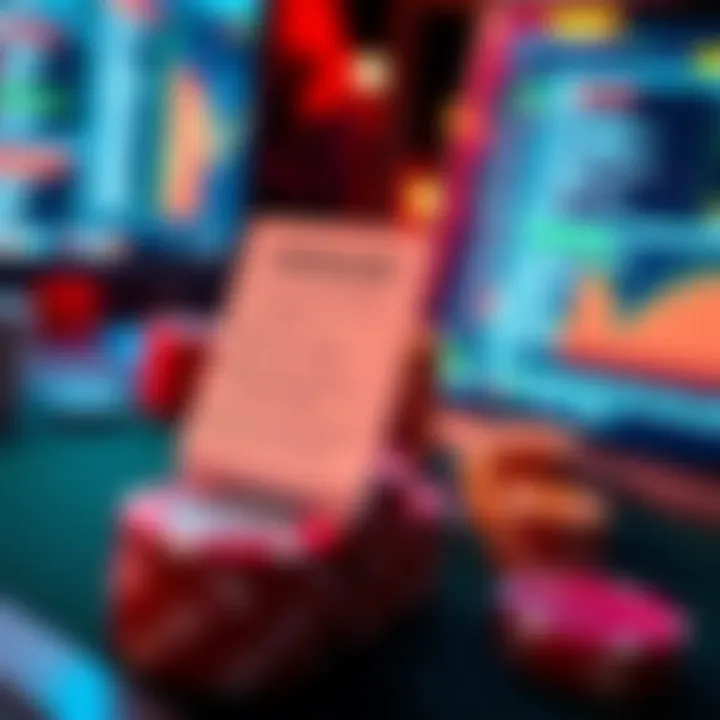 A checklist highlighting key points for verifying crypto casinos, including licenses and bonuses, with images of casino chips and a computer screen.