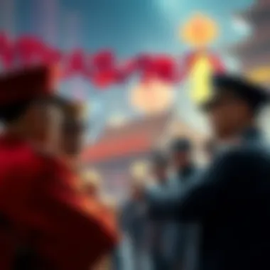 China Cryptocurrency Regulations Government officials discussing cryptocurrency regulations in China