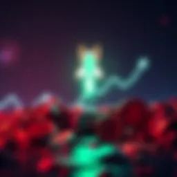 A graphic showing the rising trend of the $CHUMP token on Robinhood with a rocket symbol indicating growth.