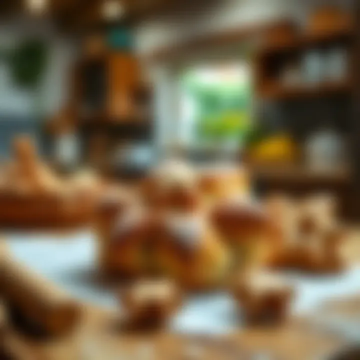 Freshly baked Cinnamon Star Bread on a kitchen table with a cozy atmosphere