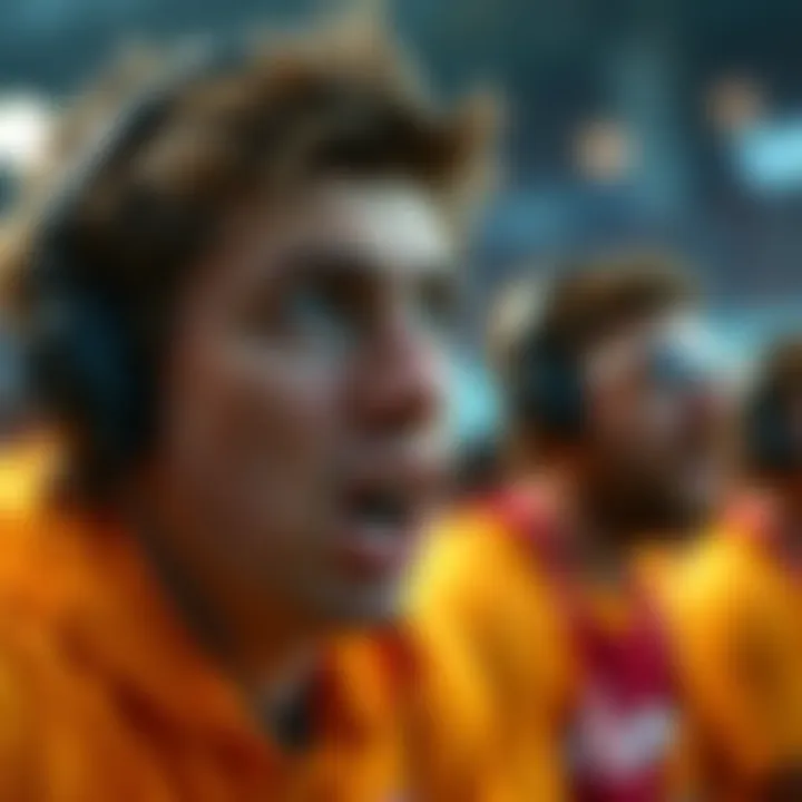 A participant looks shocked as their ranking drops dramatically at the last moment, showing disbelief and disappointment.