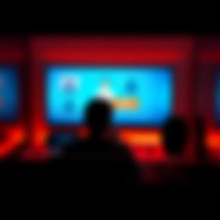 A person sitting at a computer looking relieved after closing an online account, with visual prompts on the screen indicating account closure steps.