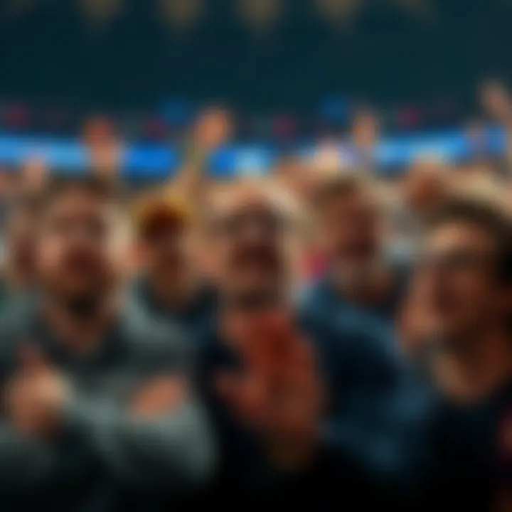 A group of fans expressing mixed reactions to Coinbase's Super Bowl advertisement with some looking confused and others excited