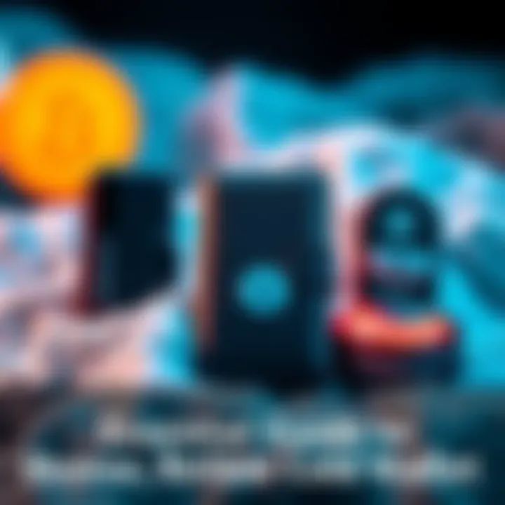 Different cold wallet devices displayed with security features highlighted