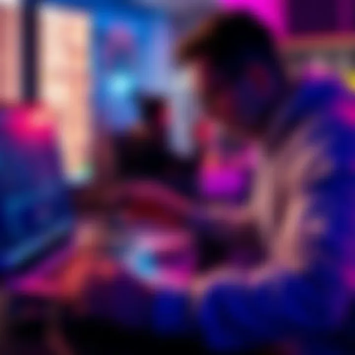 Coldcard Q Setup A person configuring the Coldcard Q wallet with Nunchuk and Sparrow software on their laptop, emphasizing security with air-gapped setup.