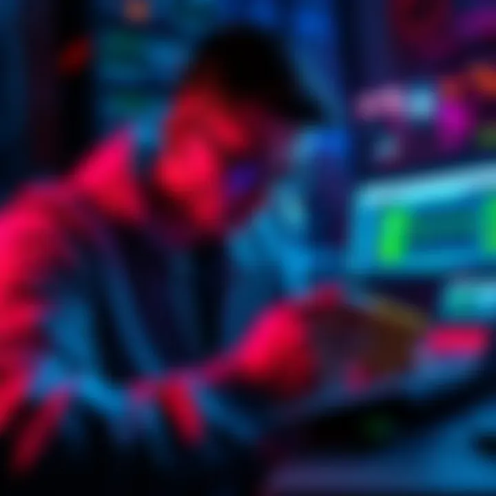 A person setting up a Coldcard Q device for Bitcoin management with software tools like Sparrow and Nunchuck.