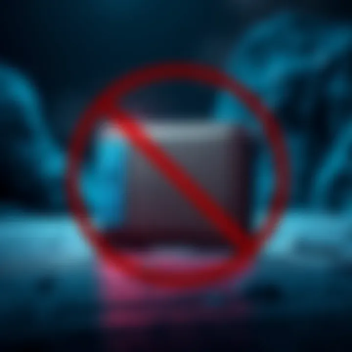 A graphic showing a Coldcard wallet with a red warning sign over it, indicating to stop using it immediately.