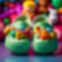 Various colorful Jibbitz attached to a pair of Crocs, showcasing fun designs and personalization options.