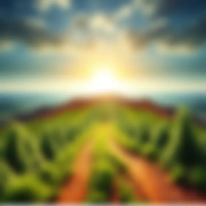 A sunny path through a green landscape symbolizing hope and renewal