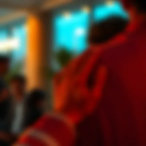 A person gently placing a hand on another's shoulder, offering support and understanding during a difficult moment.