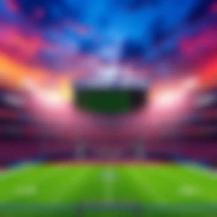 A digital rendering of a football stadium with a large sign showing the new name, emphasizing the shift to Bitcoin.