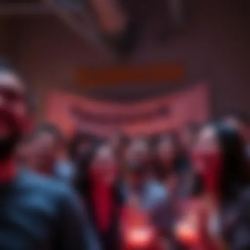 A group of people gathered, smiling and celebrating the recovery of Bitcoin, with a banner reading 'Teamwork Success' in the background.