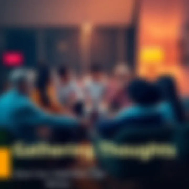 A group of diverse people sitting in a circle sharing their thoughts and ideas, engaged in conversation