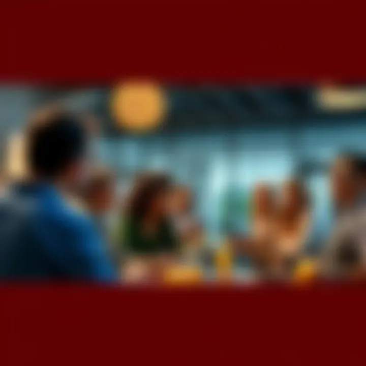 A group of residents coming together to discuss exciting local developments