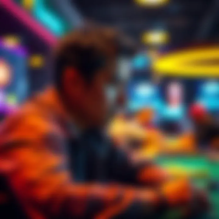 A community member pondering their journey in a gambling forum, showing signs of thoughtfulness and patience.