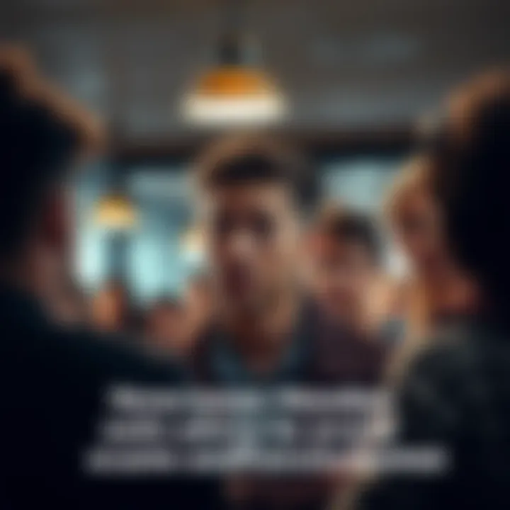 A person looking concerned while asking for advice from a group of people in a casual setting, emphasizing support against scams and Ponzi schemes.