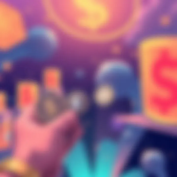 An illustration of companies using SOL tokens for staking, showing rewards earned alongside a person holding SOL tokens, symbolizing the contrast between staking and holding.