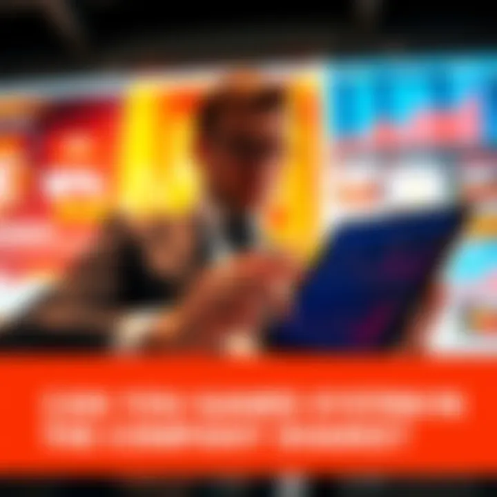 Businessman analyzing company shares and percentages on a tablet with graphs and charts