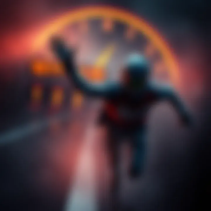 Competitor Rising in Last Minute A competitor surges from 101st place as the timer approaches zero, showcasing determination and competitive spirit.