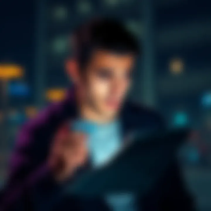 A person looking worried while reading financial news on a smartphone, showing signs of uncertainty about the economy.