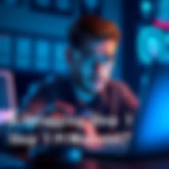 Person looking worried while using a laptop to create a digital wallet for Pi coins