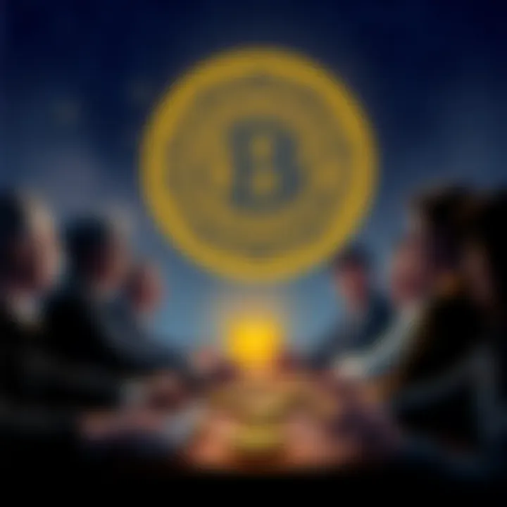 A group of people discussing Bitcoin with a focus on security and simplicity