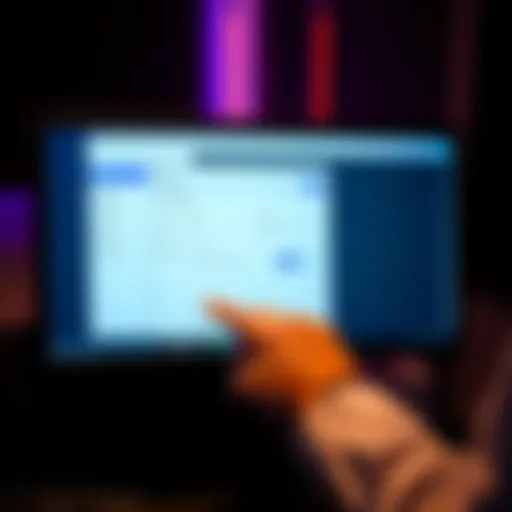 A computer screen displaying Trezor Suite Desktop with Tor settings open, illustrating how to configure an IP address for privacy. A person is using the mouse to click on the settings.