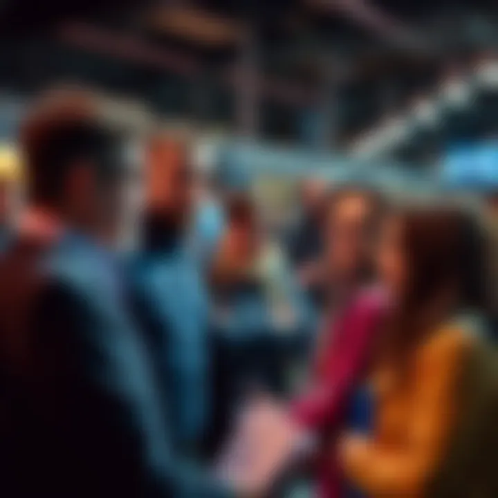 A group of people engaged in conversation, expressing their confusion about failing to meet thresholds despite exceeding limits.