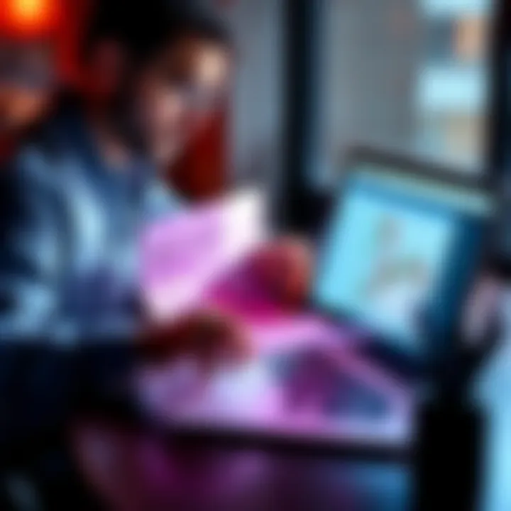 A person reviewing tax documents alongside a laptop and showing error discrepancies in financial records