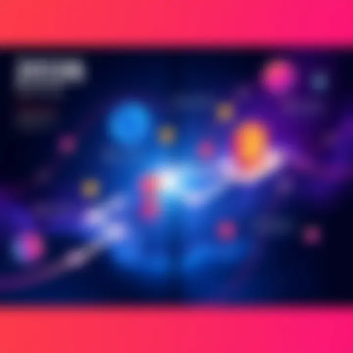 Illustration showing a roadmap with key milestones and symbols representing blockchain technology and innovation in the Cosmos ecosystem