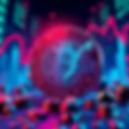 CRO coin graphic showing a decline to 8 cents with frustrated investors in the background