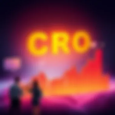 A graph showing trends and forecasts for CRO prices leading up to January 2028, with discussion bubbles indicating people's insights.