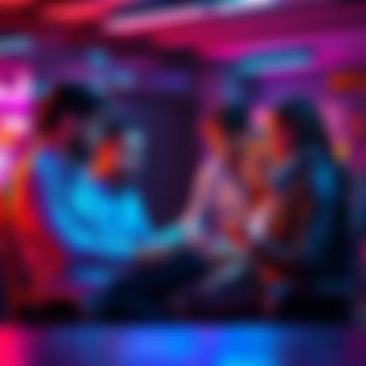 People engaging in a conversation about DeFi and cryptocurrency strategies