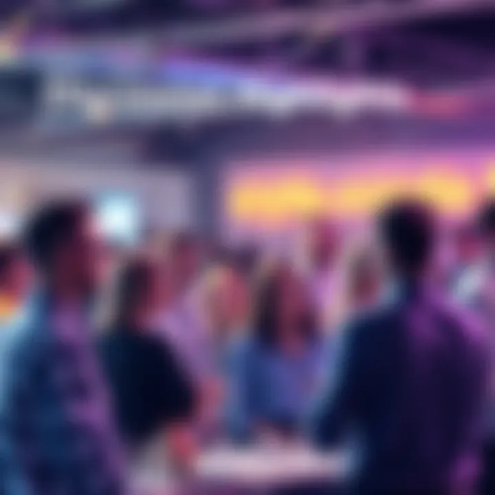 People engaging in a lively discussion about cryptocurrency at a community gathering