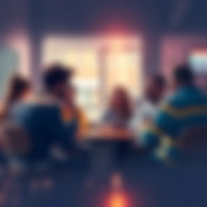 People participating in a cryptocurrency discussion, sharing insights and tips in a casual setting