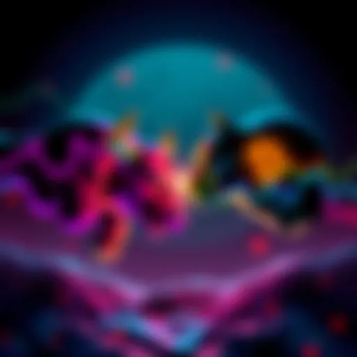 A visual representation of the crypto market with opposing bull and bear symbols, highlighting ongoing debates about future trends.